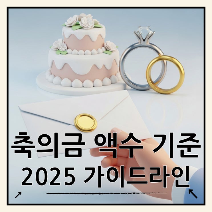  2025년 축의금 액수 현실적인 금액 기준 가이드