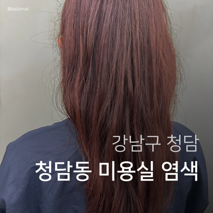  [청담동 미용실] 비오른헤어 청담점 - 여성 퍼스널 컬러 추천 염색