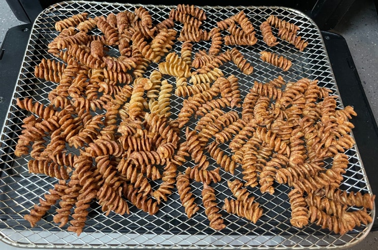  통밀 푸실리 파스타 다이어트 에어프라이어 과자 만들기