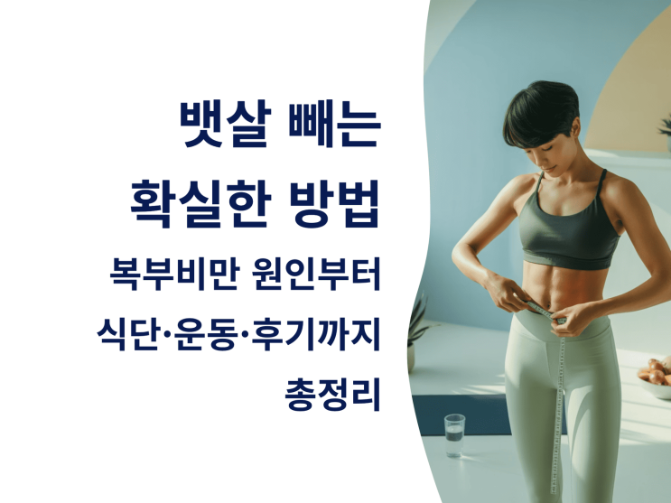  뱃살 빼는 확실한 방법: 복부비만 원인부터 식단·운동·후기까지 총정리