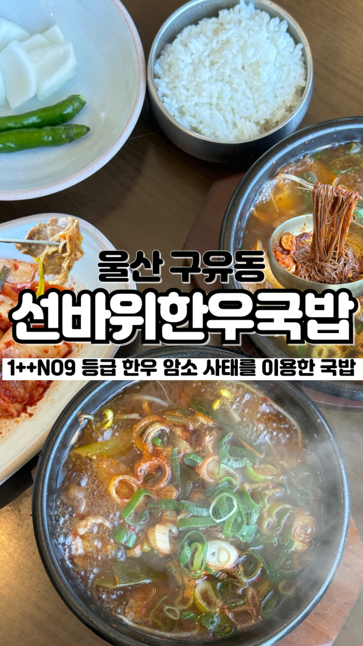  이열치열 여름에도 포기 못하는 울산 투쁠 한우국밥맛집 선바위한우국밥