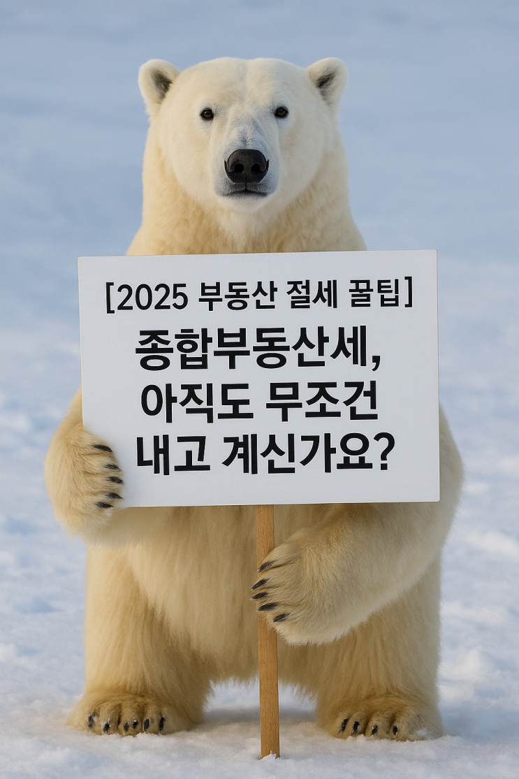  2025 종합부동산세, 고지서 받기 전에 반드시 읽어야 할 절세 전략