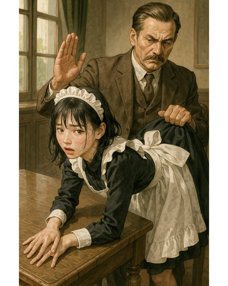  특이한 메이드 소녀 일러스트2