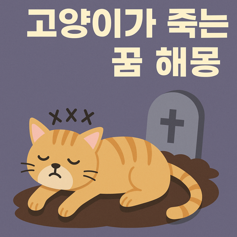 고양이가 죽는 꿈 해몽 ⚰️ 불안과 변화, 그리고 새로운 시작