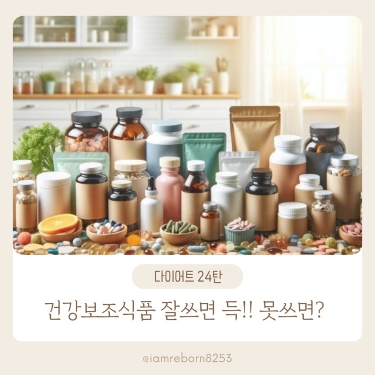  [다이어트 24탄] 다이어트를 도와주는 건강보조식품의 역할
