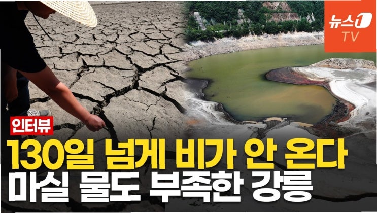 <b>강릉</b>, 극심한 <b>가뭄</b>에 '재난... 이재명 대통령, 국가적 <b>지원</b> 약속