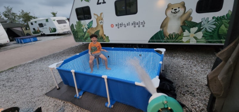 임진각 평화누리 캠핑장 카라반 Z 존, 수영장 리뷰 할인 예약방법