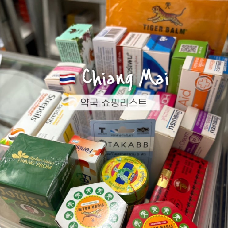  치앙마이 싱하랏약국 쇼핑리스트 확실히 저렴한 BEST 5