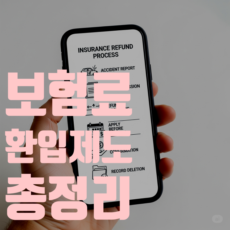  보험료 환입 제도 개념부터 손익계산, 신청 방법까지 완벽 총정리