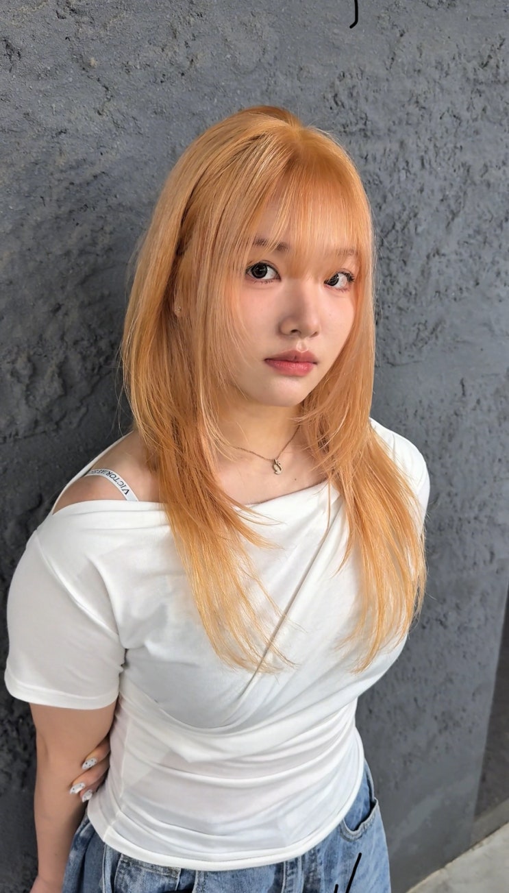  [강남미용실 탈색 염색 잘하는곳] 안하면 손해 얼굴이 화사해지는 컬러