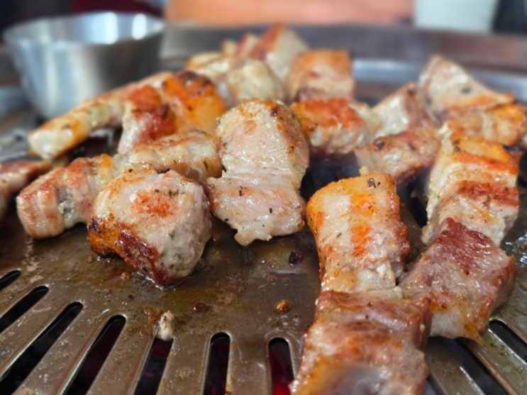  김포 고촌 찬우물 한우 정육식당, 웨이팅 삼겹살 먹어본 솔직후기