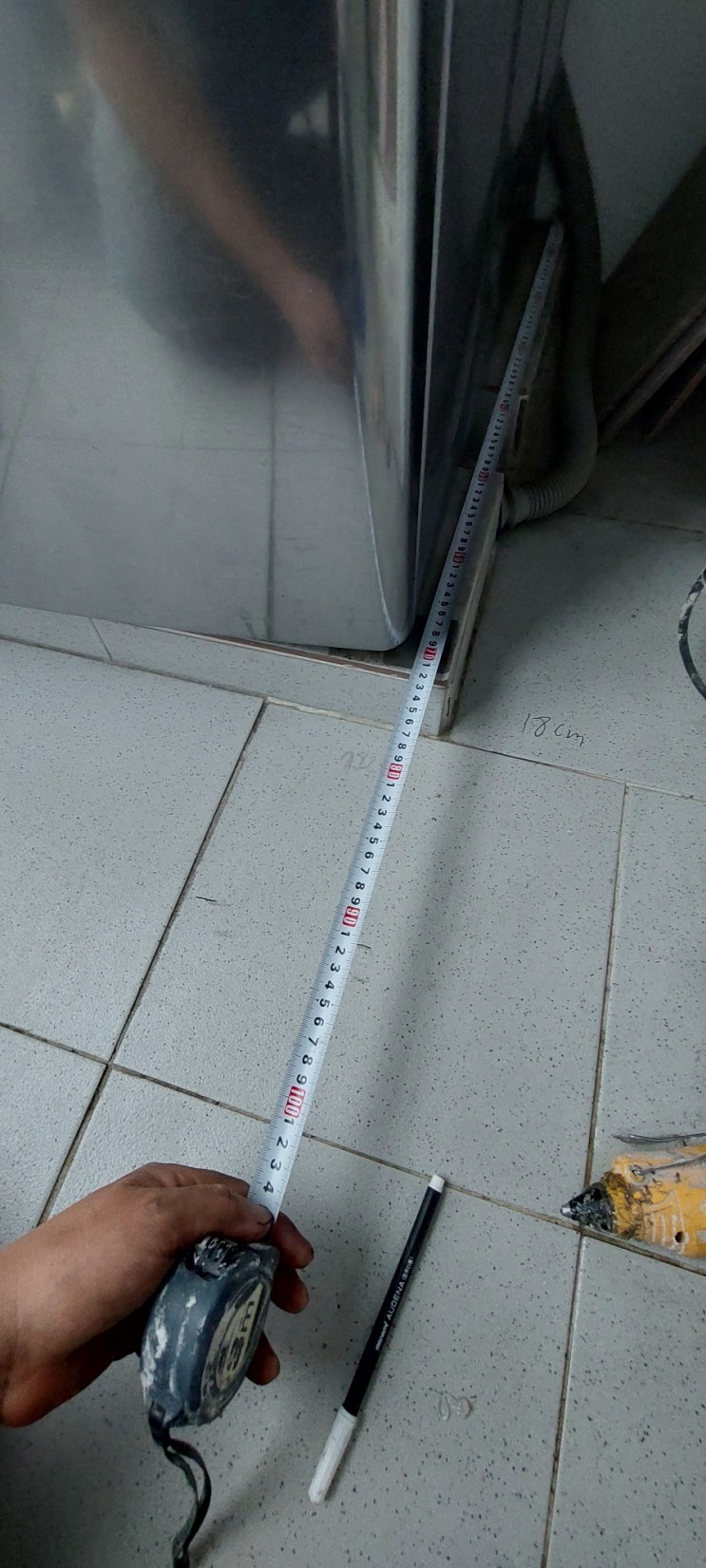  고양 세탁실단차 미장 LG워시콤보 설치 공간 시공