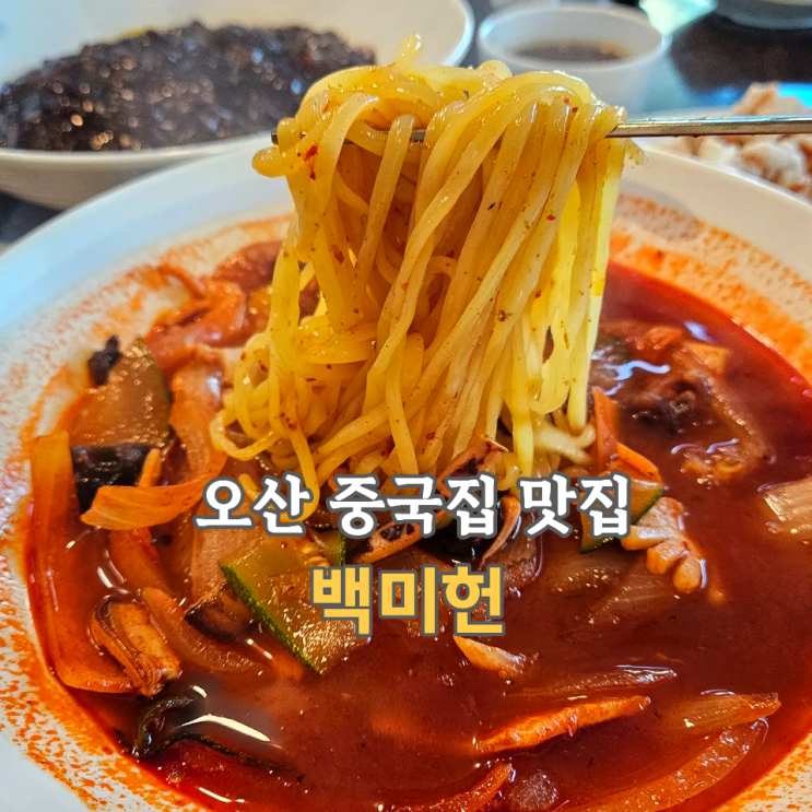  오산 중국집 맛집, 동탄 백미헌 탕수육 짜장면 찐맛집