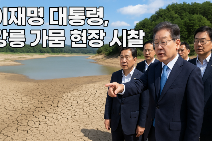 <b>강릉 가뭄</b> 현장 시찰…재난사태 선포 지시와 긴급 <b>대책</b>회의