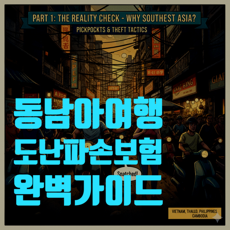  소매치기 악명 높은 동남아 여행, 휴대품 도난 완벽 대비 가이드 (feat. 여행자 보험 200% 활용 꿀팁) - 2025년 최신판