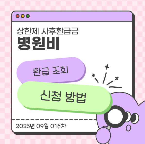  상한제 사후환급금 병원비 환급 조회·신청 방법
