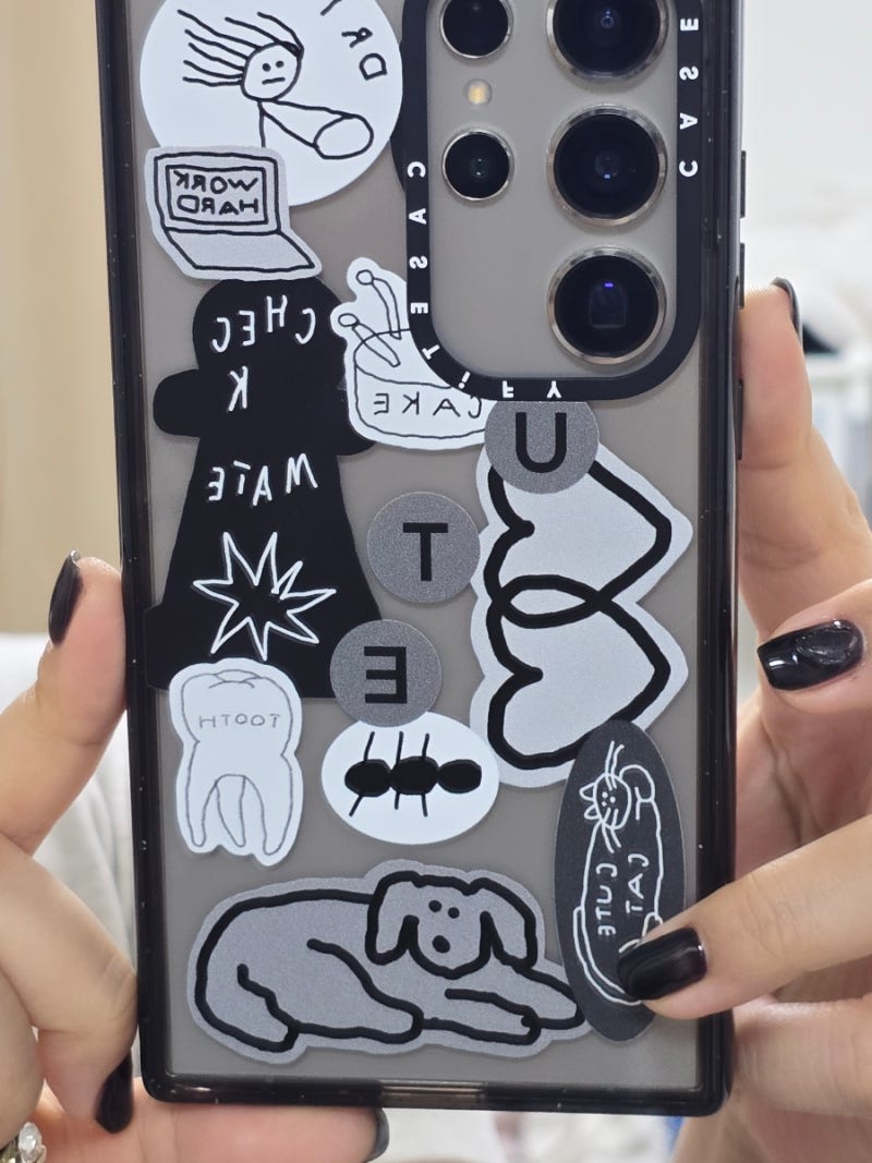 갤럭시 S24울트라 케이스티파이 INAP STICKER 01 임팩트 범퍼 케이스 (교환 방법 및 6개월 사용후....