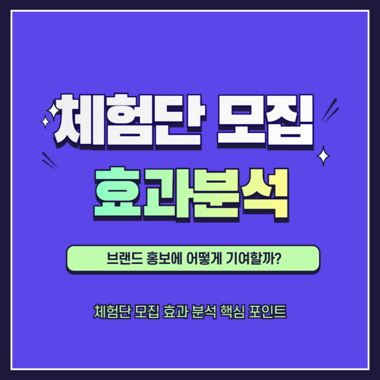  체험단 모집 효과 분석 브랜드 성장의 핵심 전략