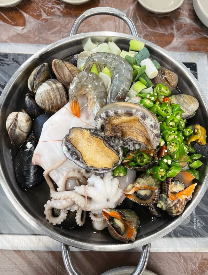 인천 계양 맛집 해물 가득 복많네 해물칼국수