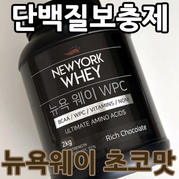  뉴욕웨이 프로틴 후기｜뉴욕웨이 WPC 초코맛 2kg 진짜 가성비 프로틴 추천