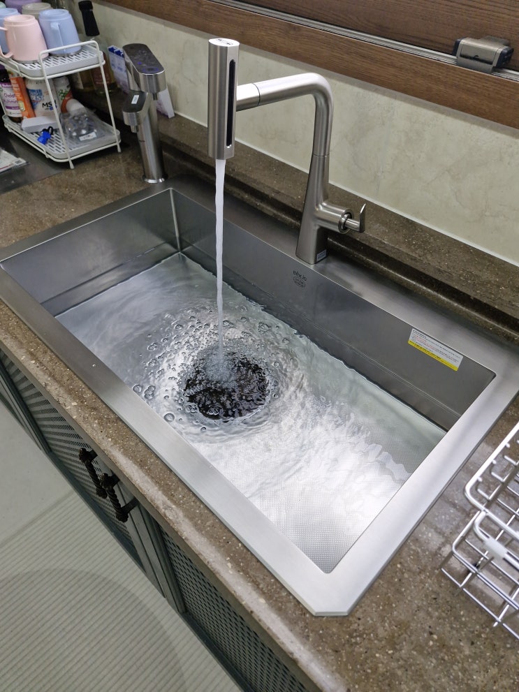  스텐사각싱크볼교체 싱크대 물때 고민 끝<식사동 위시티자이>