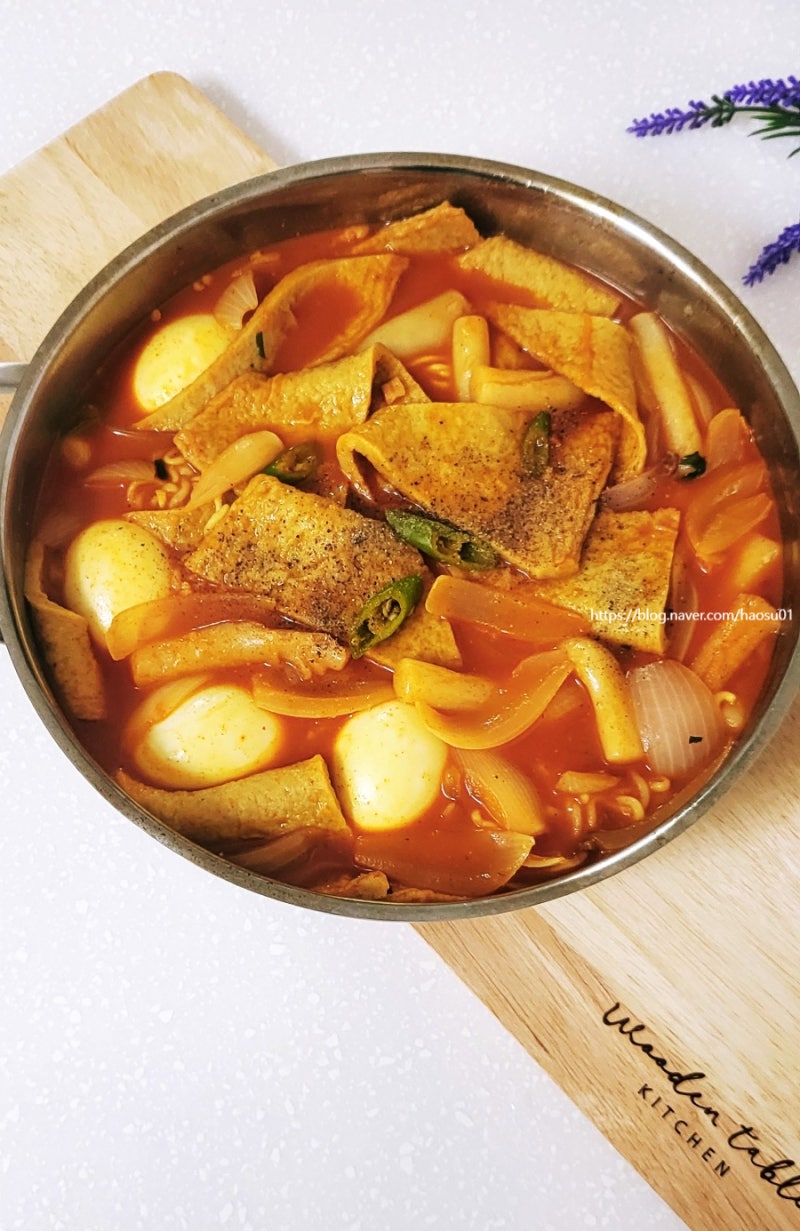 분식집 라볶이 레시피 신라면 간단 라볶이 만들기 2인분 황금레시피