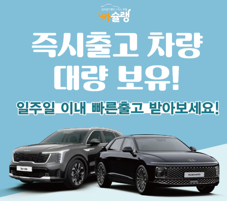  장기렌트 카슐랭 빠른 출고 사후관리 세금 감면 리스