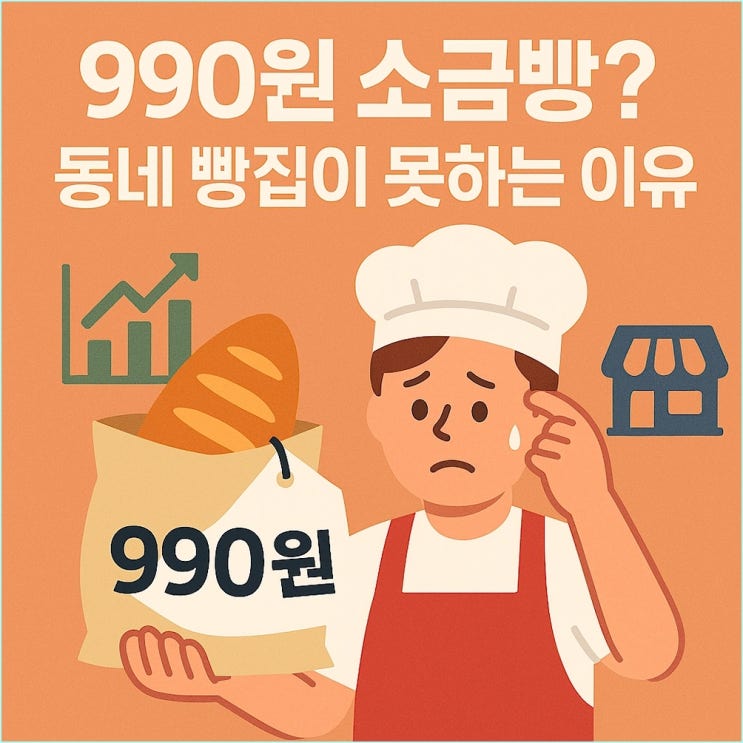 슈카 + ETF 베이커리 990원 소금빵, 왜 동네 빵집은 불가능할까? (원가 분석)