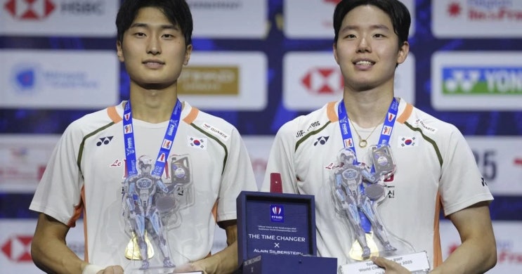 남자복식 <b>김원호</b>·<b>서승재</b> 금메달, 2025 BWF <b>세계선수권</b> 최종... 
