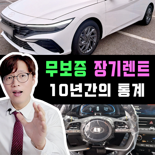  확률로 알아보는 무보증 장기렌트카 / 10년간 심사 데이터 기반