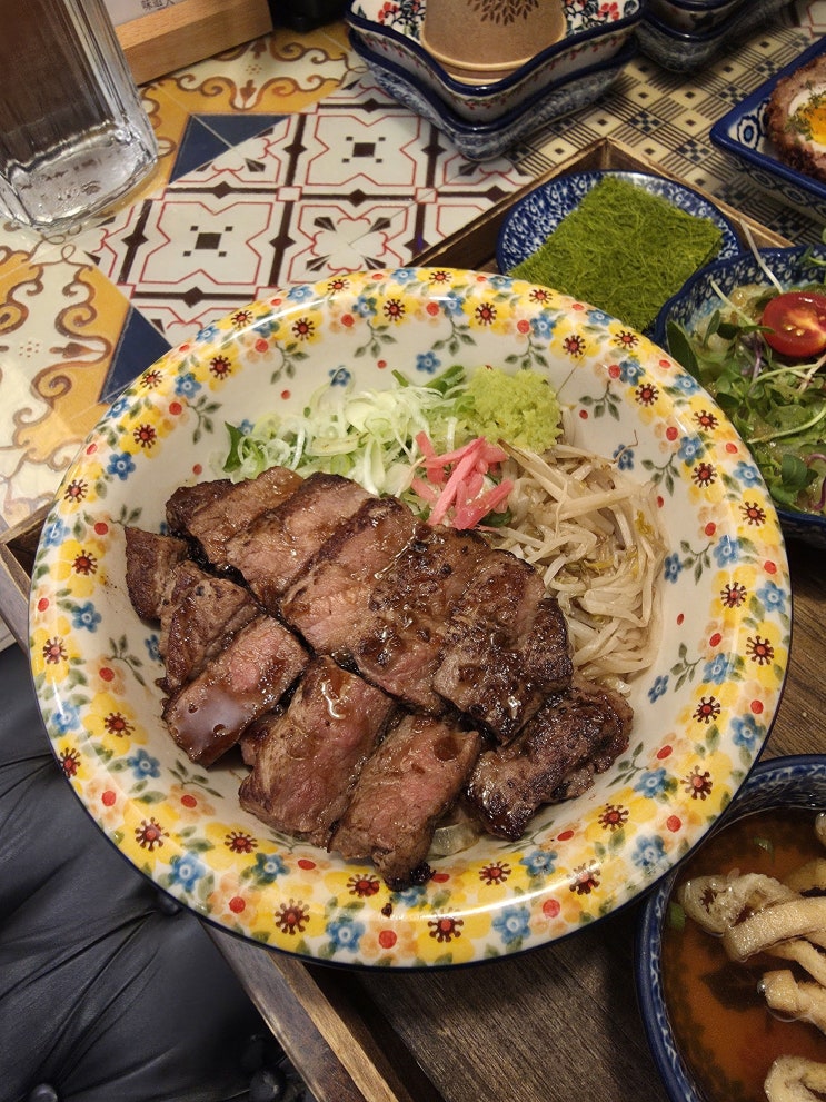  천안 불당동 점심 맛집 미도인 생면파스타와 스테이크 덮밥 추천 후기