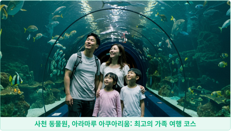  사천 동물원, 아라마루 아쿠아리움: 최고의 가족 여행 코스