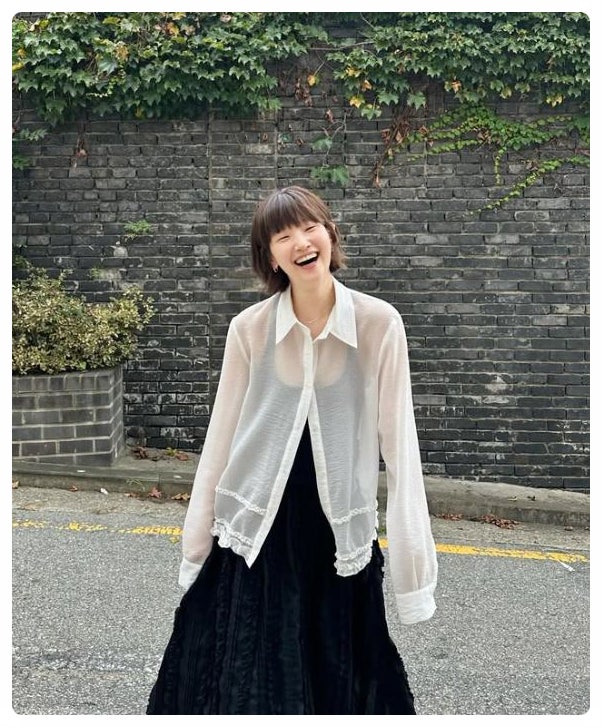 박소담 단발 헤어스타일 사복 데일리 룩 청순 매력 인스타 일상