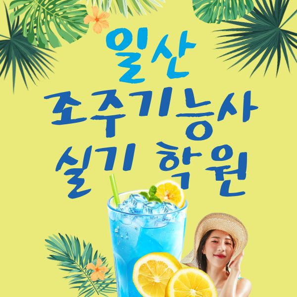  일산 조주기능사 실기 학원에서 칵테일 만들어 볼까?