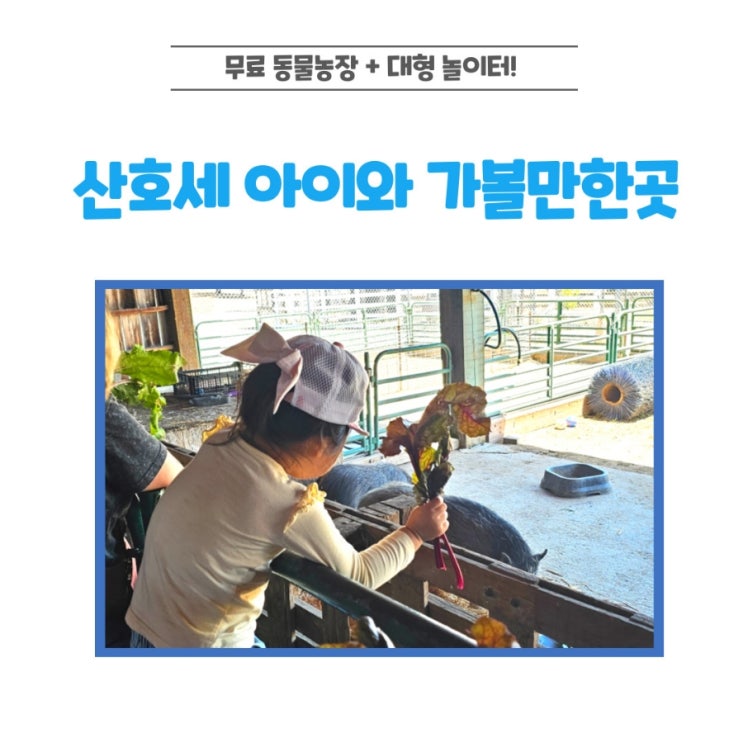  산호세 아이와 가볼만한곳, 동물농장 & 대형 놀이터 후기