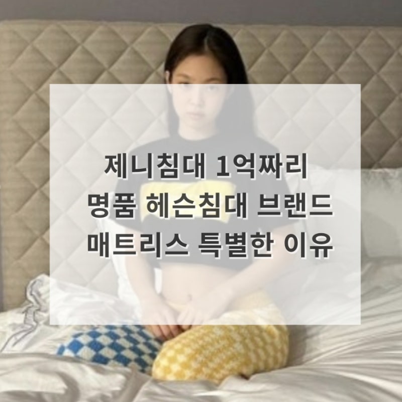 제니침대 1억짜리 가격의 명품 헤슨침대 브랜드 매트리스 특별한 이유