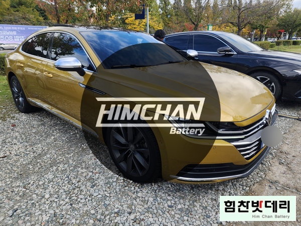  창원배터리 폭스바겐 아테온 AGM70 배터리 교체 창원 힘찬배터리 본점에서 정품 바르타 장착
