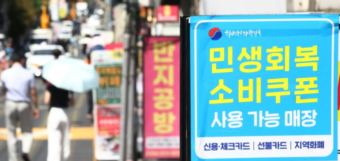 정부 소비쿠폰, 어디에 가장 많이 썼나?한식당 1위·세대별 소비 패턴 보니…