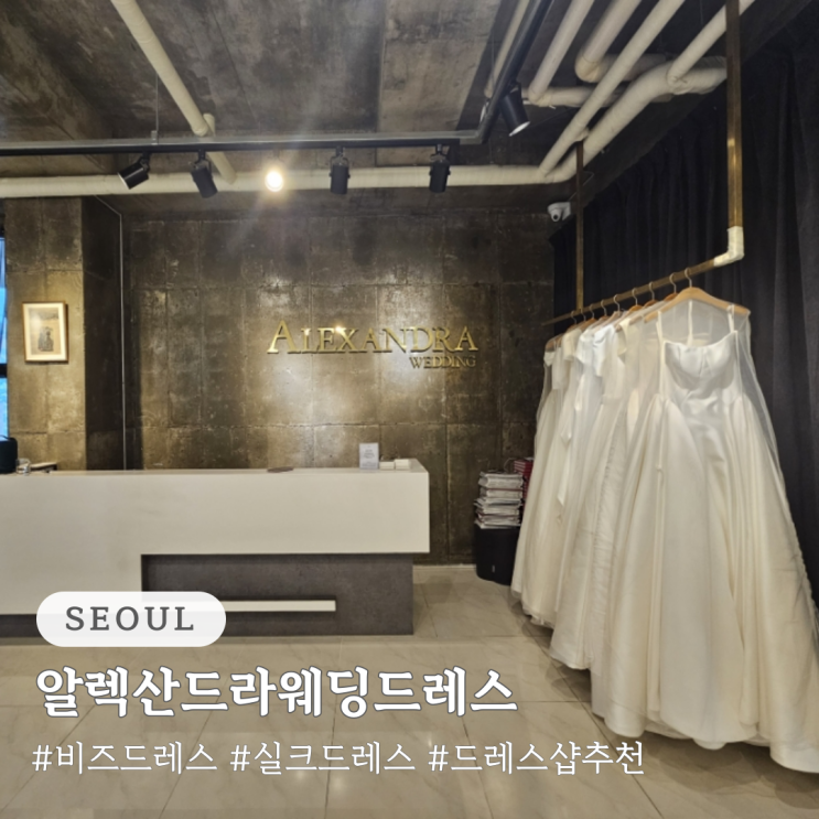  청담 알렉산드라 웨딩드레스 촬영용 드레스 피팅 후기