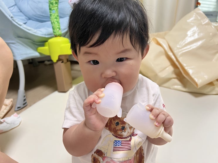  키즈마일 아기 약병 다회용 실리콘 제품 사용기