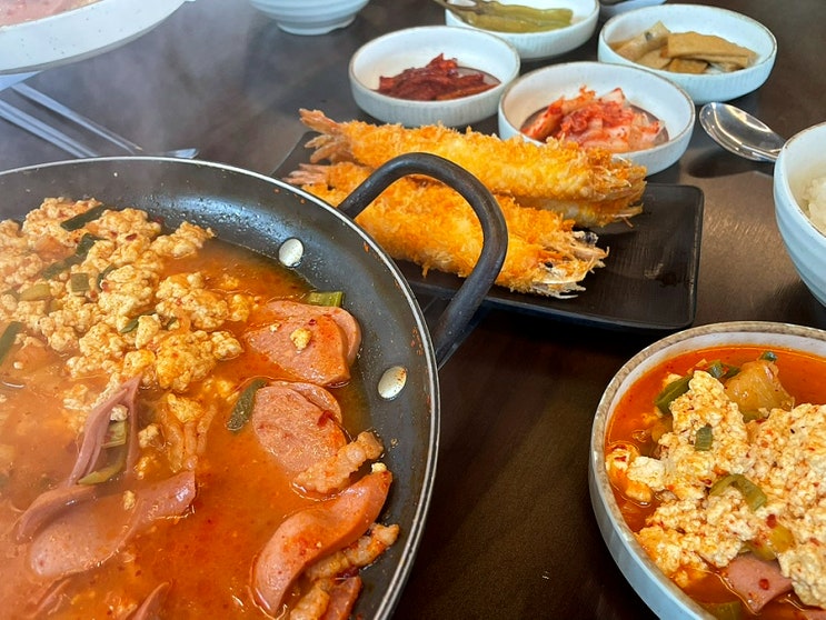  맛마루부대찌개, 세인트존스호텔 근처 맛집! 강문동 현지인 추천, 강문해변 순두부 부대찌개