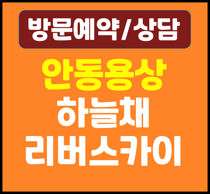  안동 용상동 하늘채 리버스카이 모델하우스 분양가