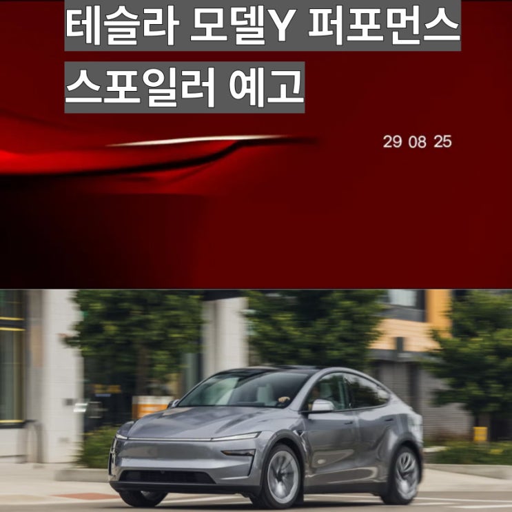  테슬라 모델Y 퍼포먼스, 왜 지금 "스포일러"로 예고했나