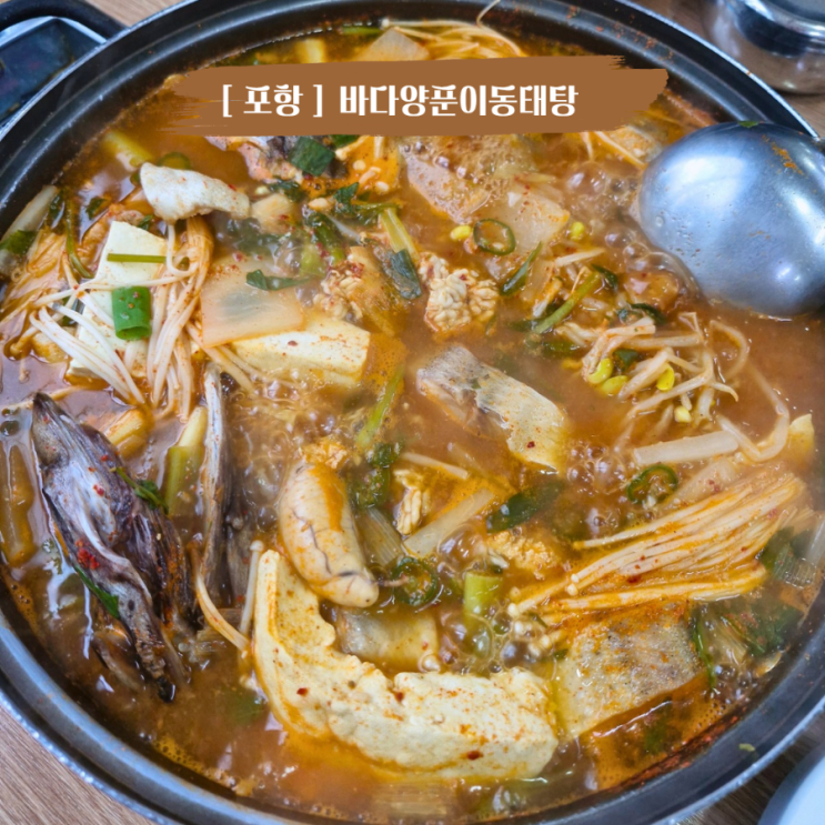  포항 오천읍맛집 칼칼한 동태전골이 맛있는 바다양푼이동태탕 포항문덕점