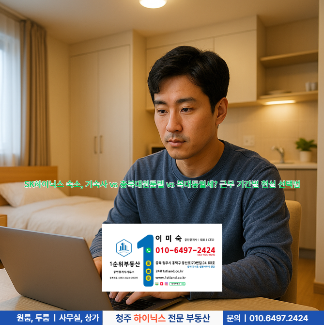 SK하이닉스 숙소, 기숙사 vs 충북대원룸텔 vs 복대동월세? 근무 기간별 현실 선택법
