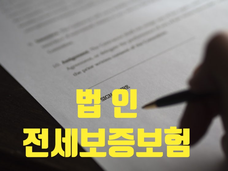  법인 전세보증보험 필요 서류 (크레탑 종업원 0명 요청)
