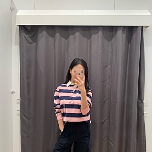 유니클로에서 가을 준비. 저지배럴레그팬츠 & 럭비티셔츠 | 키즈 라인 사이즈 꿀팁 할인 정보