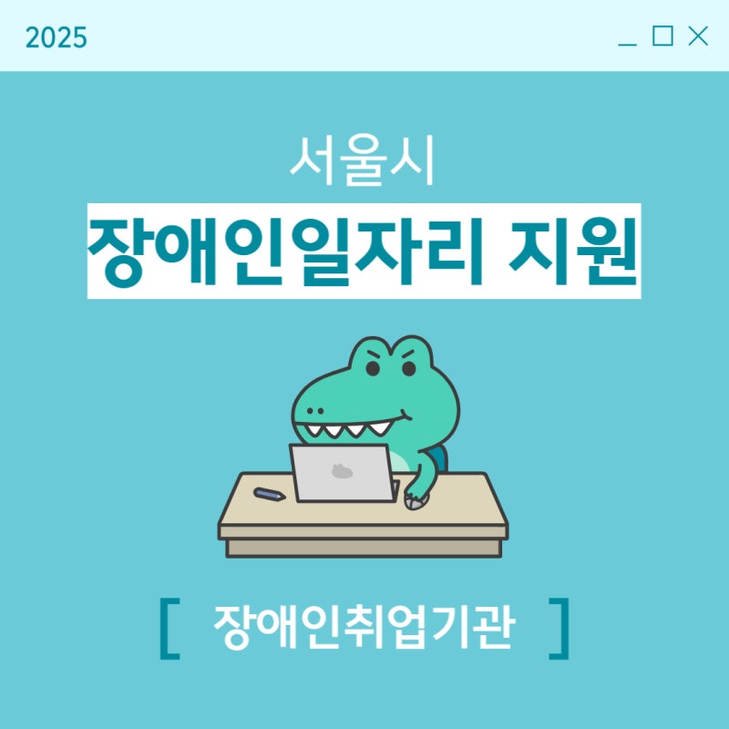 2025 서울시 장애인일자리 지원정리｜통합지원센터부터 특화·공공·커리어플러스·행복플러....
