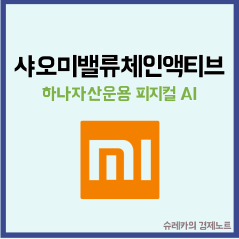  중국 피지컬 AI 투자 1Q 샤오미밸류체인액티브 ETF