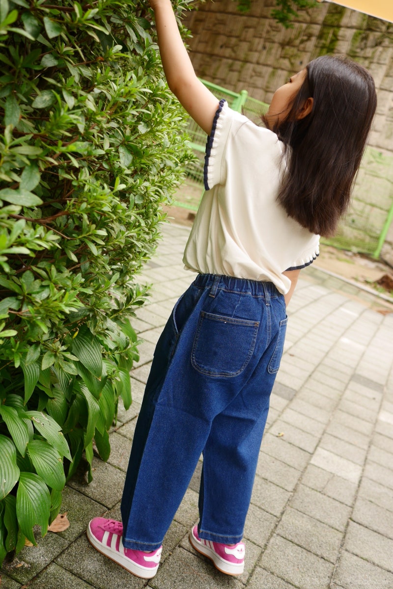 블루독 키즈 데님 청바지, 여아 청바지 130 후기